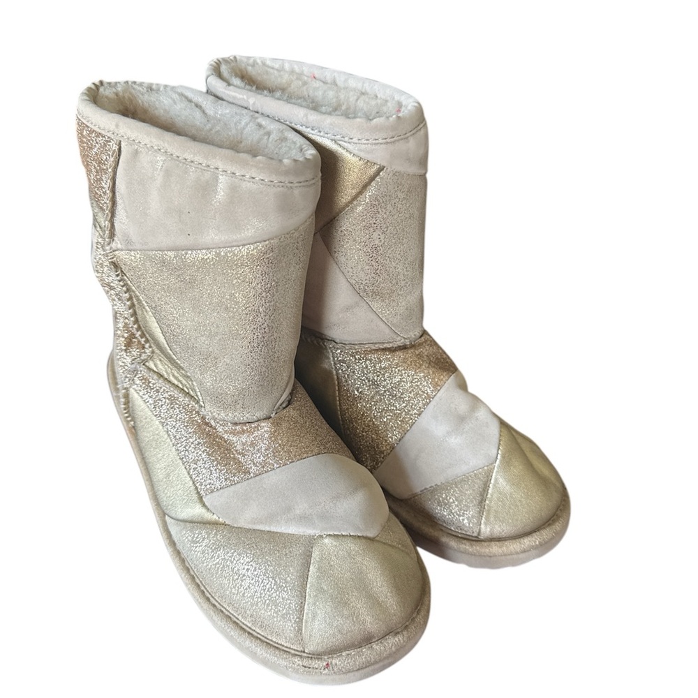 Gold and Cream UGG Winter Boots